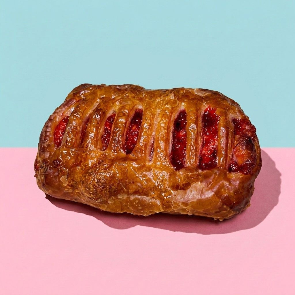Strawberry filled croissant