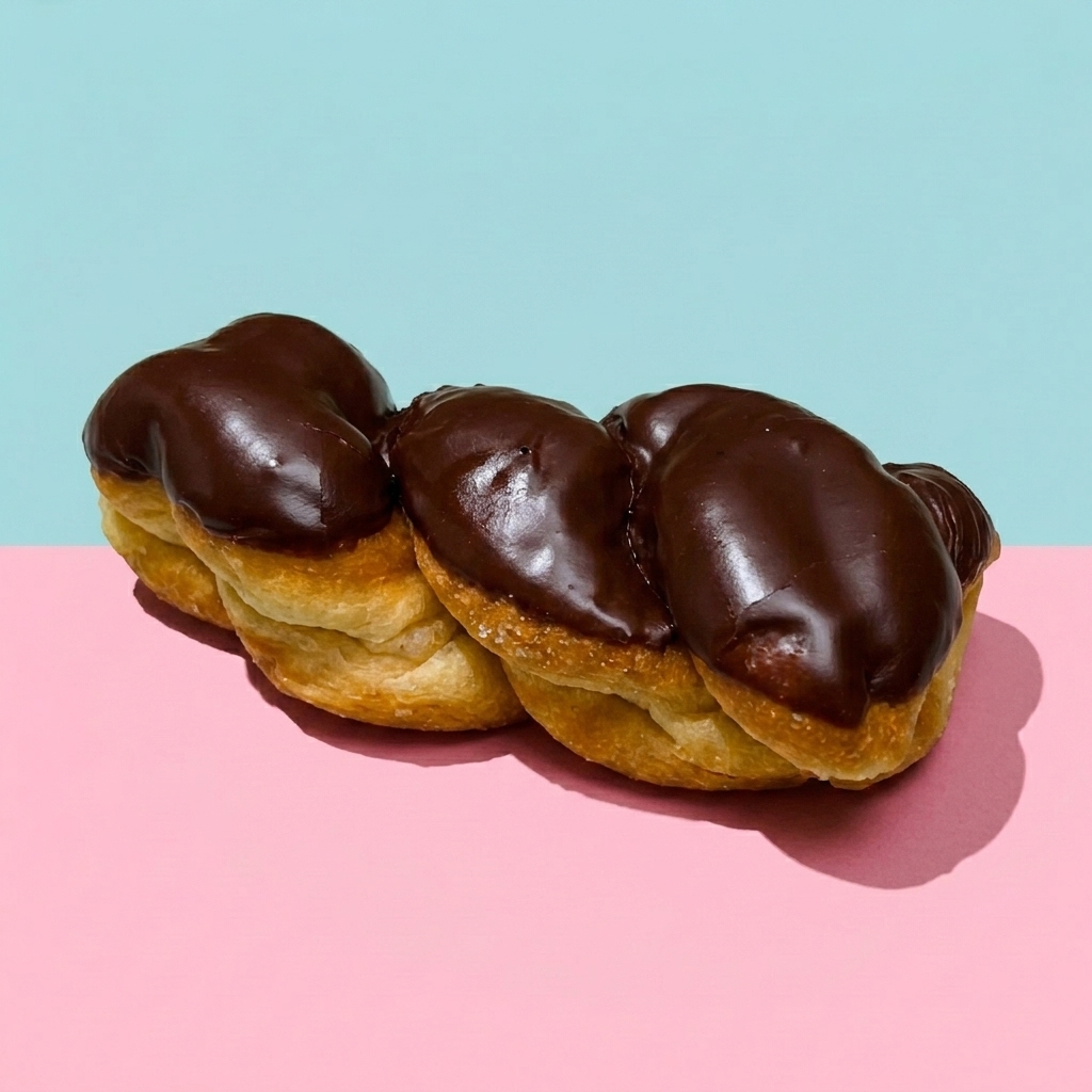 Glazed twist donut